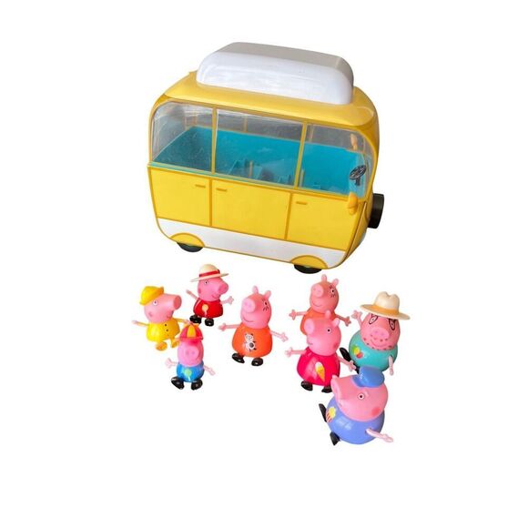 Peppa Pig Family Camper Van Vintage 2003 Car made in UK - Picture 9 of 13